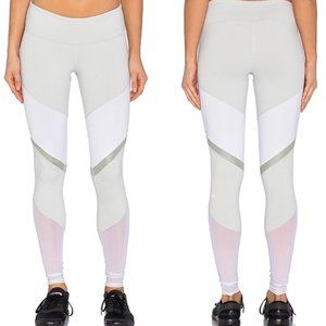ALO Yoga Sheila V Stripe Mesh Panel Leggings